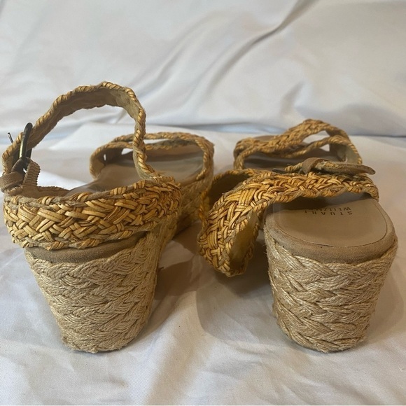 Stuart Weitzman Oncross Wedge Espadrille Sandal Size 9 - Picture 11 of 14
